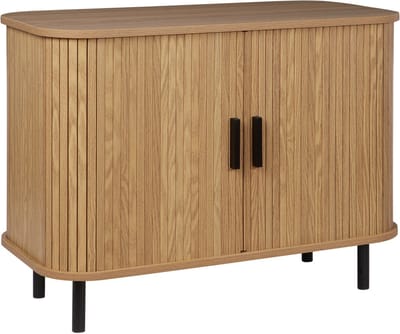 BRADLEY - Commode - Lichthout/Zwart - MDF