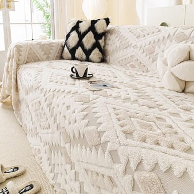Ruit Pluche Sofa Deken Winter Warm Sofa Volledige Cover Plaid Deken L-Vormige Sofahoes Kamer Dutje Ontspanning Fauteuil Bank Slipcovers 180x130cm S
