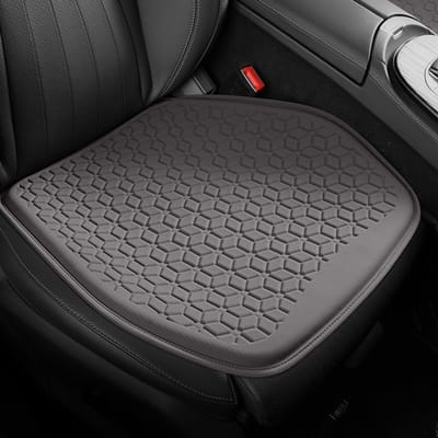 Autostoelkussens - Dun gel zitkussen voor autostoel - bureaustoel - rolstoel - golfkar - Antislip autostoelkussen - Verlichting van ischias- en stuitbeenpijn - koffiebruin - 48*46 cm
