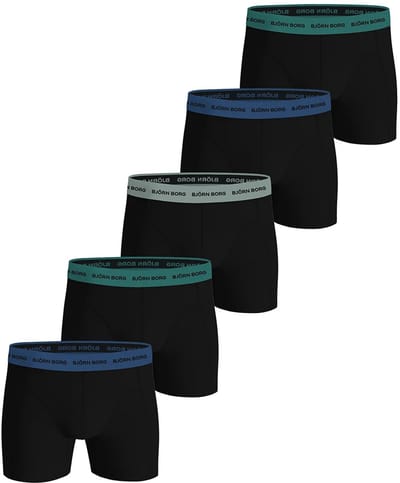Bjorn Borg 5-Pack heren boxershorts - Cotton Stretch - Groen Combi / S