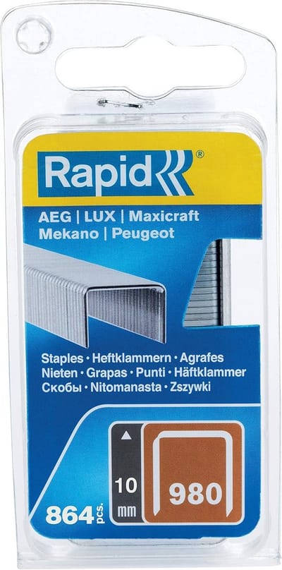 10mm Nietmachine Nietjes Type 980 - 864 Stuks Platte Draad Nietjes voor Hand- en Elektrische Tackers