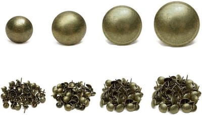 100x Decoratieve Bekledingsnagels Antiek Brons voor Meubels en Leuningen 7x10mm