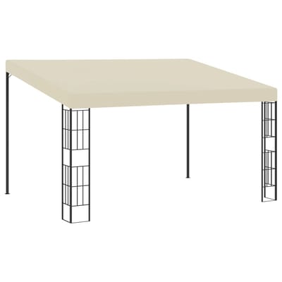 vidaXL Wandprieel 3x4 m stof crèmekleurig