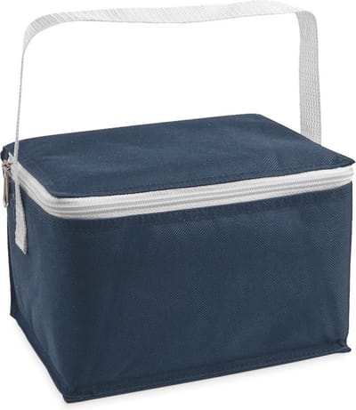 Kleine koeltas voor lunch blauw 20 x 14 x 12 cm 3.5 liter - Koeltassen