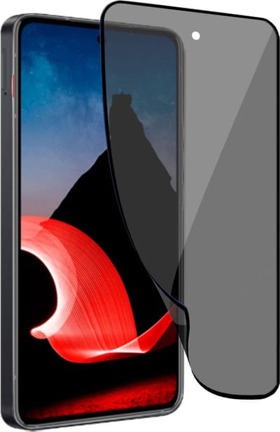 Geschikt voor Motorola ThinkPhone - Privacy Screenprotector - Beschermglas - Privé GuardCover