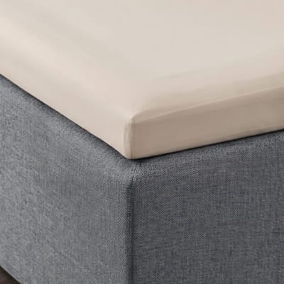 Katoen Satijn Topper Hoeslaken 160x200 – 100% Katoen – Zacht & Luxe – 22 cm Hoek – Zand – Y-NOT