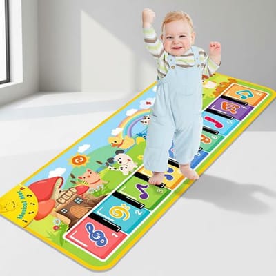 Interactieve muziekmat voor kinderen - 8 dierengeluiden, 5 spelmodi, educatief speelgoed