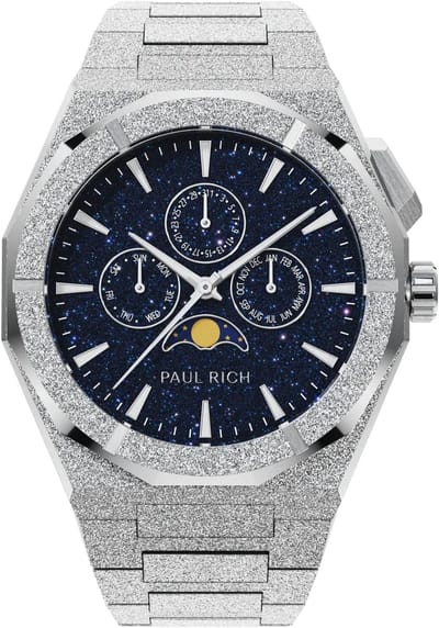 Paul Rich Moonphase Frosted Star Dust II Silver MOON05 horloge