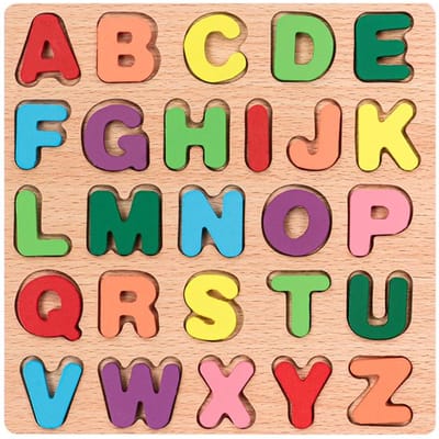 Kinderen Alfabetisch Rekenkundig Getallen Geometrische Vormen Houten Puzzel Montessori Peuters Leren Educatief Spel Speelgoed Voor Kinderen blue