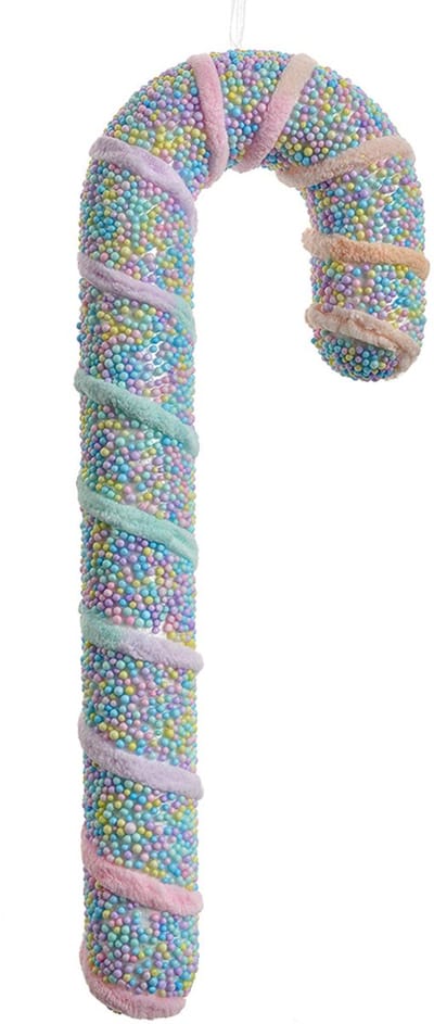 Clayre & Eef Kersthanger Zuurstok 34 cm Roze Kunststof