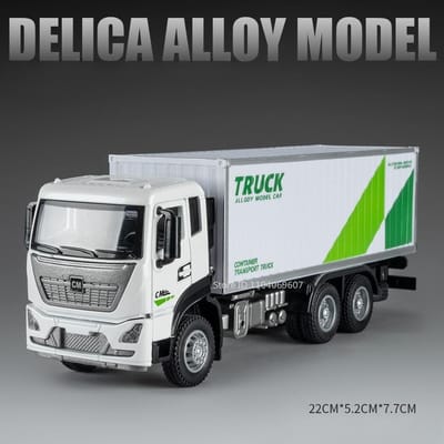 1:32 Fruit- en Groente Transportvoertuig Speelgoedmodellen Metalen Diecast Container Vrachtwagens Speelgoed Bouwvoertuig Model Ornament Voor Jongens