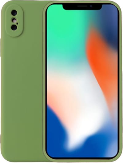 Smartphonica Telefoonhoesje Geschikt voor iPhone Xr siliconen hoesje - Backcover Siliconen Case - Groen geschikt voor Apple iPhone XR
