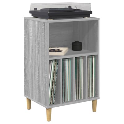 vidaXL - Draaitafelstand - Grijs - Sonoma - 47 - x - 39,5 - x - 74,5 - cm - Bewerkt - hout
