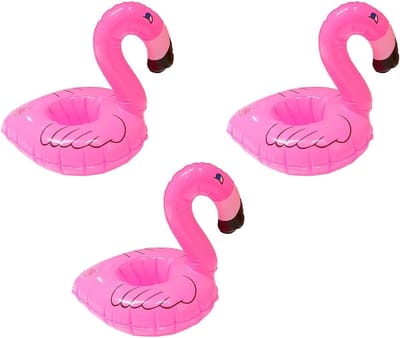 Sarini Flamingo Opblaasbare Drankhouder Waterbekerhouder Opblaasbare Bekerhouder Creatieve Flamingo Vormige Drankhouder