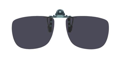 Polar Specs® 40x127 mm. Aluminium Opklapbare Voorhanger – Ovaal/Rond – Clip on Zonnebril – Brilclip – Voorzetbril – Polarized Black – Unisex