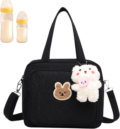 Baby Reistas - Baby Luiertas - Organiseren Baby Spullen - Meerdere Vakken - 24 x 20 x 14 cm - Grijs