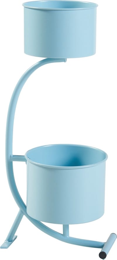 Plantenstandaard Almelo 63x29x21 cm metaal lichtblauw [en.casa]