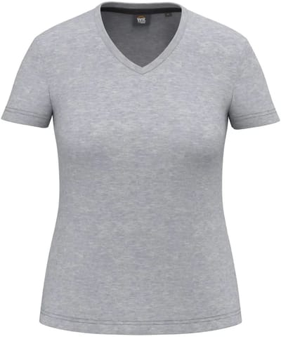 Duurzame V-hals antibacteriële t-shirt voor dames WK. Designed To Work