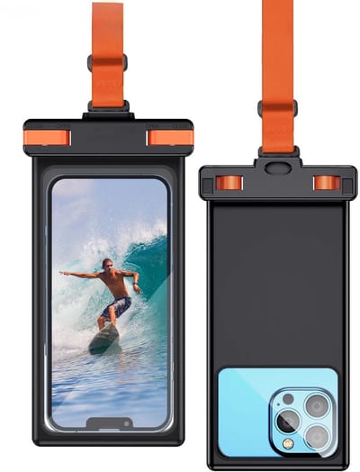 Universele Waterdichte Telefoonhoes IPX8 – Onderwater Hoesje met Touchscreen Bediening, Beschermhoes voor Smartphones tot 7 Inch, Ideaal voor Zwemmen, Strand en Reizen