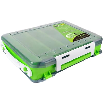 Dubbelzijdige viskoffer Visaccessoires Lokmiddelen Haken Opbergdoos Vistuig Organizer Box S