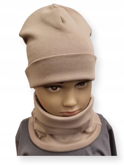 Dartomik Kinder Set - Hoed en Sjaal - Maat 46-50 - Katoen en Lycra