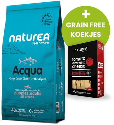 Naturea Naturals Tuna - 12 KG - Hondenvoer - Plus Grain Free Koekjes