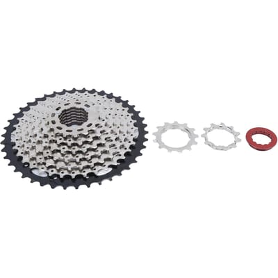 WAKE Cassette de vélo 9 vitesses Volant d'inertie Léger 11?Roue libre de vélo de route/VTT 42T white