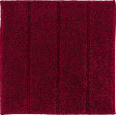 Casilin WC-mat Antislip Ray - 60x60cm - Toiletmat - Vierkante Badmat - Waterabsorberend - Wasbaar en Sneldrogend - Acryl - Rood