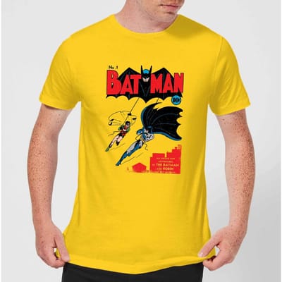 Batman Batman Issue Number One Men's T-Shirt - Yellow - S