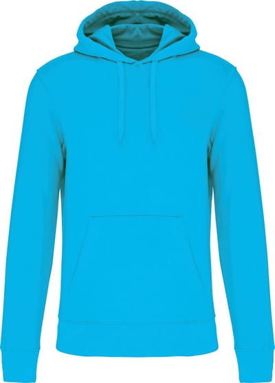 Kariban Ecologische herensweater met capuchon K4027 - Sea Turquoise - S