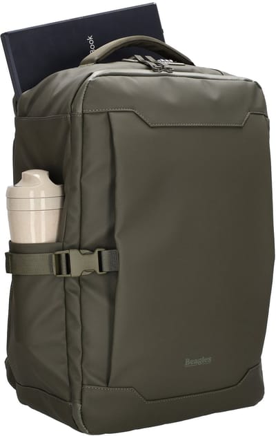 Beagles Shikoku Rugzak 15,6 inch - Handbagage - Laptoprugtas - 45x30x16 cm - Underseater - Reistas - Travel - Olijfgroen