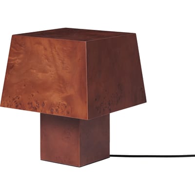 Ferm Living Burl Tafellamp Donker Gebeitst Burl Hout