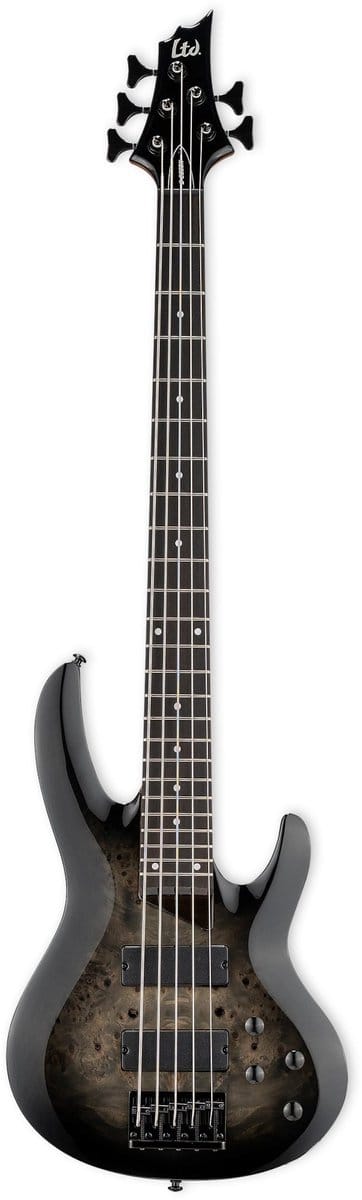 ESP LTD B-205DX Black Burst elektrische basgitaar