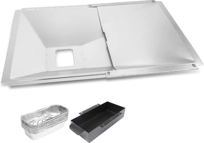38-65 cm verstelbare Universele vetbak met opvangbak voor gasgrill - Charbroil Dyna Glo Nexgrill Kenmore Uniflame