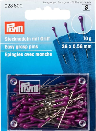 PRYM Spelden m.handvat 38x0,58mm zil.viol.10g 028800 - Overige - Prym