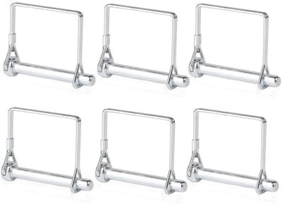 Pinnen 4.5 x 35 mm, 6 Stuks, Vierkante en Rechthoekige Splinten, Bevestigingspennen voor Tuin en Boerderij