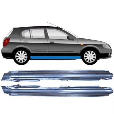 Volledige dorpel voor Nissan Almera N16 1999-2007 / Links + Rechts / Set