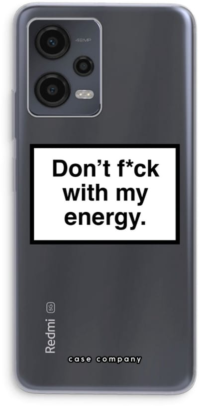 Case Company® - Hoesje geschikt voor Xiaomi Redmi Note 12 hoesje - My energy - Soft Cover Telefoonhoesje - Bescherming aan alle Kanten en Schermrand