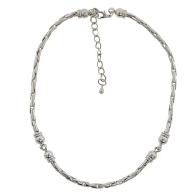 Behave Ketting - schakelketting - zilver kleur - klassiek - dames - 40 cm