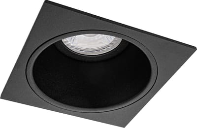 Spot Armatuur GU10 - Proma Minko Pro - GU10 Inbouwspot - Vierkant - Zwart - Aluminium - Verdiept - 90mm