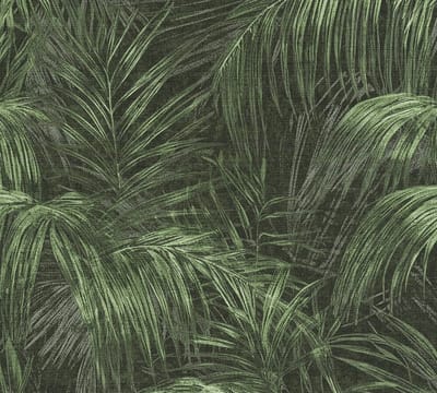 PALMBLADEREN BEHANG | Botanisch - Groen Zwart - Living Walls Michalsky 5