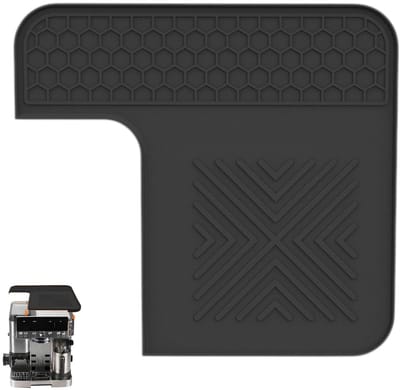 Beschermmat voor koffiemachine - Stampmat voor koffiemachine - Stampmat voor espresso - Zwart - 30,9*28,8*1,25 cm - Antislip siliconen stampmat - Beschermmat voor koffiemachine