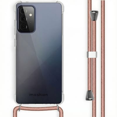 imoshion Hoesje - Geschikt voor Samsung Galaxy A72 - Backcover met koord - Rosé Goud