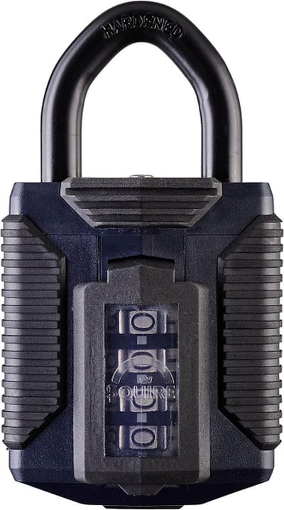 Squire CP50/ATL - Hangslot - Cijferslot - Weerbestendig - Robuust slot met wielafdekking - All Terrain Lock - 50 mm
