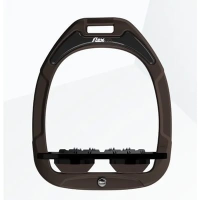 Ultra Grip Plat Steunbeugels Bruin/Zwart/Bruin Flex-On Green Composite