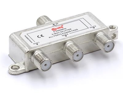 Corab 3-WAY Serie - Satelliet Splitter - 3 Uitgangen - 5-2400 MHz - F-Connectoren
