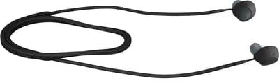 kwmobile Strap Compatible with Sony WF-C700N - Silicone Cord Holder for Wireless Earphones - Black