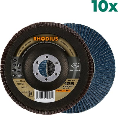 Rhodius 205586 Lamellenslijpschijf LSZ F1 Diameter 125 mm Binnendiameter 22.2 mm N/A 1 stuk(s)