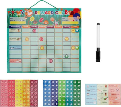 Famanu - Beloningsbord – Rewardsysteem met weekplanner – Voor kinderen vanaf 3 jaar – Routine en verantwoordelijkheid
