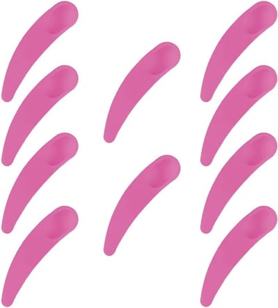 Set van 10 Curved Make-up Lepels voor Crème en Cosmetica, Mini Lepels voor Maskers en Make-up Applicatie
